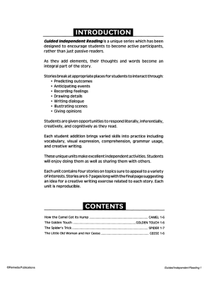 Guided Independent Reading 1 (eBook) Guided Independent Reading 1 (eBook)
