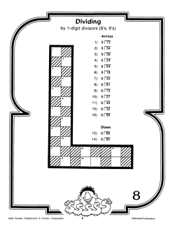Math Puzzles: Multiplication &amp; Division Computation (eBook)