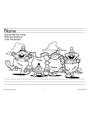 Read, Write, & Color: Sentences (eBook) Read, Write, & Color: Sentences (eBook)