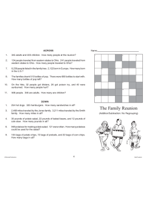 Math Puzzles: Addition & Subtraction Word Problems (eBook) Math Puzzles: Addition & Subtraction Word Problems (eBook)