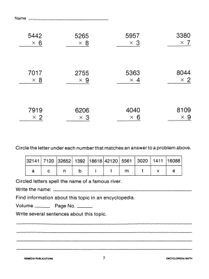 Encyclopedia Math: Multiplication & Division Practice (eBook) Encyclopedia Math: Multiplication & Division Practice (eBook)