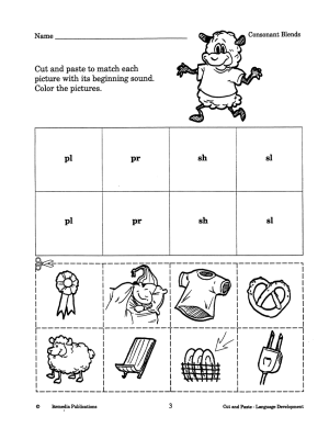 Cut, Paste, & Color: Language Development (eBook)