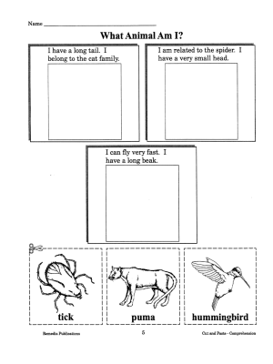 Cut, Paste, & Color: Reading Comprehension (eBook)