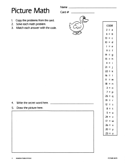 Picture Math: Fun, Self-Checking Addition & Subtraction Practice (eBook) Picture Math: Fun, Self-Checking Addition & Subtraction Practice (eBook)