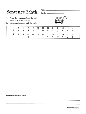 Sentence Math: Fun, Self-Checking Addition & Subtraction Practice (eBook) Sentence Math: Fun, Self-Checking Addition & Subtraction Practice (eBook)