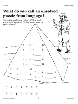 Riddle Math: Fun, Self-Checking Addition & Subtraction Practice (eBook) Riddle Math: Fun, Self-Checking Addition & Subtraction Practice (eBook)