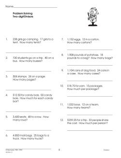 Division Word Problems (eBook)