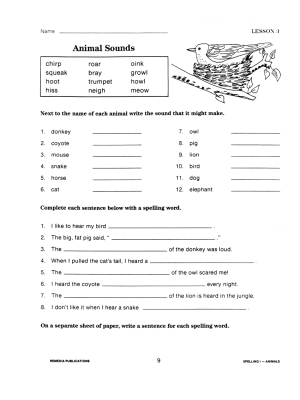 Thematic Spelling Practice: Animals (eBook) Thematic Spelling Practice: Animals (eBook)