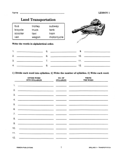 Thematic Spelling Practice: Transportation (eBook) Thematic Spelling Practice: Transportation (eBook)