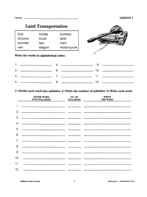 Thematic Spelling Practice: Transportation (eBook) Thematic Spelling Practice: Transportation (eBook)