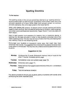 Thematic Spelling Practice: Spelling Demons (eBook) Thematic Spelling Practice: Spelling Demons (eBook)