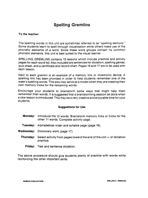 Thematic Spelling Practice: Spelling Demons (eBook) Thematic Spelling Practice: Spelling Demons (eBook)