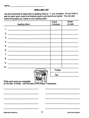 Open-Ended Spelling (eBook) Open-Ended Spelling (eBook)