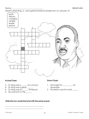 Winter Holiday Crossword Puzzles & Word Searches (Chapter Slice)