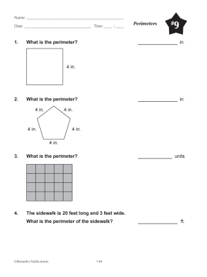 Perimeters (Chapter Slice) Perimeters (Chapter Slice)