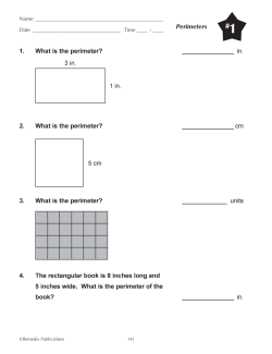Perimeters (Chapter Slice)