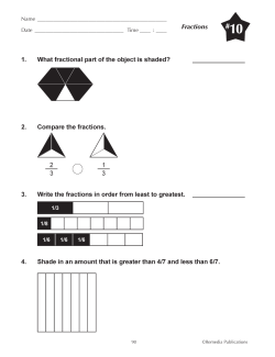 Fractions (Chapter Slice) Fractions (Chapter Slice)