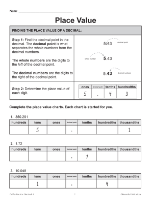 Decimals Place Value (Chapter Slice) Decimals Place Value (Chapter Slice)