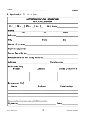 Job Applications Life Skills Unit (Chapter Slice) Job Applications Life Skills Unit (Chapter Slice)