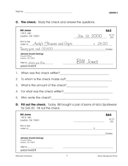 Checking Account & Savings Account Life Skills Unit (Chapter Slice) Checking Account & Savings Account Life Skills Unit (Chapter Slice)
