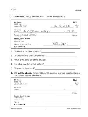 Checking Account & Savings Account Life Skills Unit (Chapter Slice) Checking Account & Savings Account Life Skills Unit (Chapter Slice)