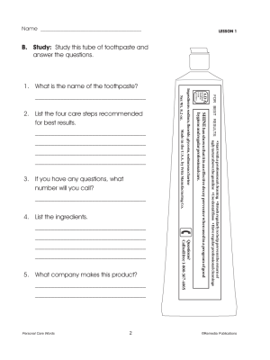 Personal Hygiene Life Skills Unit (Chapter Slice) Personal Hygiene Life Skills Unit (Chapter Slice)