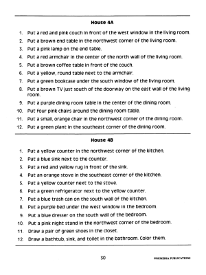 Follow Cardinal & Spatial Directions: House Floor Plan (Chapter Slice) Follow Cardinal & Spatial Directions: House Floor Plan (Chapter Slice)