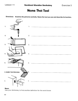 Home Economics & Vocational Education: Content Area Vocabulary (Chapter Slice) Home Economics & Vocational Education: Content Area Vocabulary (Chapter Slice)