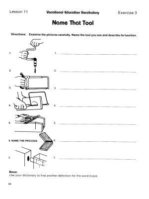 Home Economics & Vocational Education: Content Area Vocabulary (Chapter Slice) Home Economics & Vocational Education: Content Area Vocabulary (Chapter Slice)