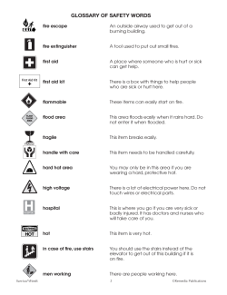 Safety Words: Survival Signs & Symbols Vocabulary (Chapter Slice) Safety Words: Survival Signs & Symbols Vocabulary (Chapter Slice)