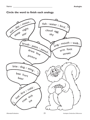 Introducing Analogies: Primary Thinking Skills (Chapter Slice) Introducing Analogies: Primary Thinking Skills (Chapter Slice)