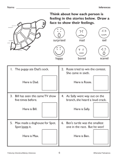 Making Inferences: Primary Thinking Skills (Chapter Slice) Making Inferences: Primary Thinking Skills (Chapter Slice)