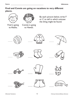 Making Inferences: Primary Thinking Skills (Chapter Slice) Making Inferences: Primary Thinking Skills (Chapter Slice)