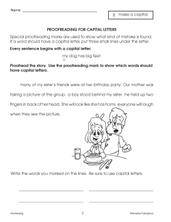 Proofreading for Capital Letters & Lowercase Letters (Chapter Slice) Proofreading for Capital Letters & Lowercase Letters (Chapter Slice)