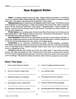 New England States (Chapter Slice)