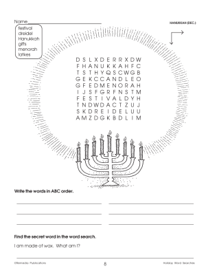 Winter Holiday Crossword Puzzles & Word Searches (Chapter Slice)