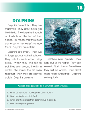 Reading About Dolphins (Chapter Slice) Reading About Dolphins (Chapter Slice)
