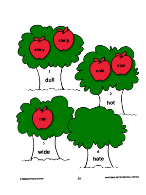 Antonyms: Apple-Picking Literacy Center Game (Chapter Slice) Antonyms: Apple-Picking Literacy Center Game (Chapter Slice)