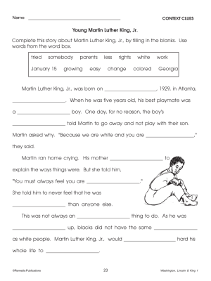 Martin Luther King, Jr. Activities for All Subjects (Chapter Slice) Martin Luther King, Jr. Activities for All Subjects (Chapter Slice)