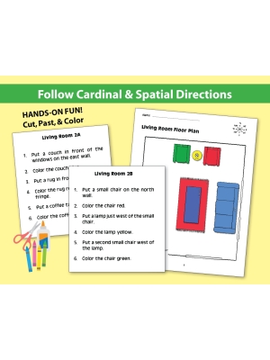 Follow Cardinal & Spatial Directions: House Floor Plan (Chapter Slice) Follow Cardinal & Spatial Directions: House Floor Plan (Chapter Slice)