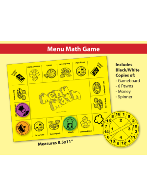 Menu Math: Real-Life Word Problems & Game Menu Math: Real-Life Word Problems & Game