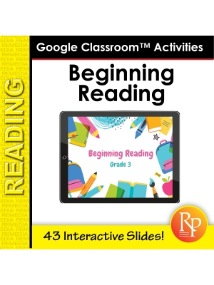 Google Classroom™ Activities: Beginning Reading Passages for Reading Level 3 Google Classroom™ Activities: Beginning Reading Passages for Reading Level 3
