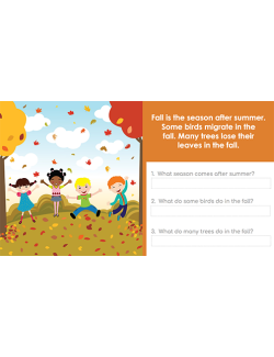 Google Classroom™ Activities: Beginning Reading Passages for Reading Level 1