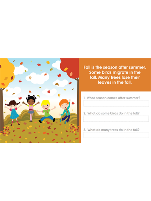 Google Classroom™ Activities: Beginning Reading Passages for Reading Level 1 Google Classroom™ Activities: Beginning Reading Passages for Reading Level 1