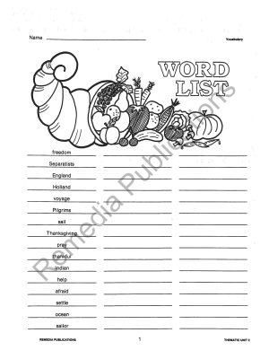 Thanksgiving Unit - Grades 4-5 (eBook) Thanksgiving Unit - Grades 4-5 (eBook)