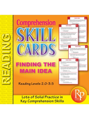 Comprehension Skill Cards - Finding The Main Idea (RL 2.0-3.5) Comprehension Skill Cards - Finding The Main Idea (RL 2.0-3.5)