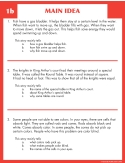 Comprehension Skill Cards - Finding The Main Idea (RL 2.0-3.5)