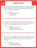 Comprehension Skill Cards - Finding The Main Idea (RL 2.0-3.5)