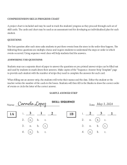 Comprehension Skill Cards - Sequence (RL 2.0-3.5) Comprehension Skill Cards - Sequence (RL 2.0-3.5)