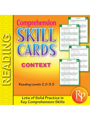 Comprehension Skill Cards - Finding Context (RL 2.0-3.5) Comprehension Skill Cards - Finding Context (RL 2.0-3.5)